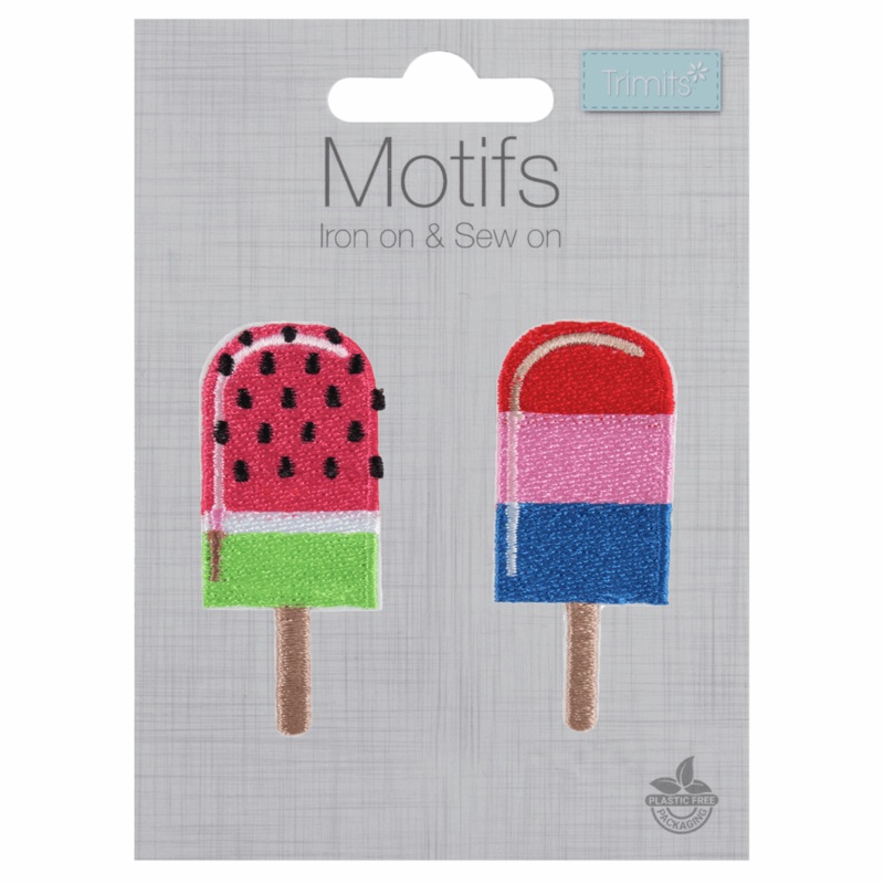 Ice Lollies – Iron -On & Sew-On Patch Ice Lollies