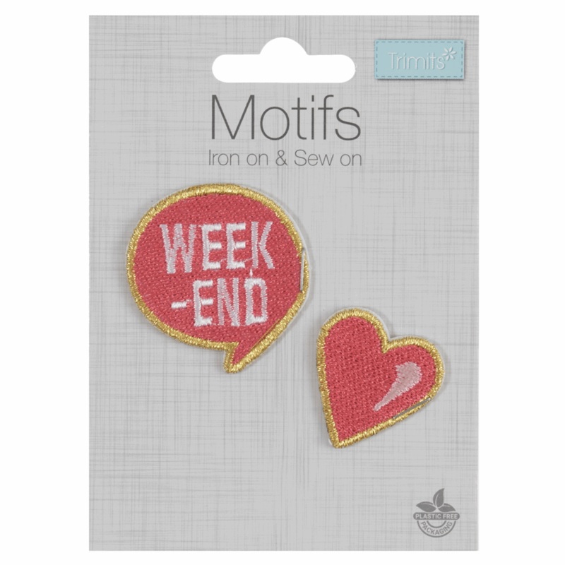 Love Weekend – Iron -On & Sew-On Patch Love Weekend
