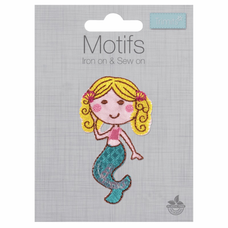 Mermaid – Iron -On & Sew-On Patch Mermaid