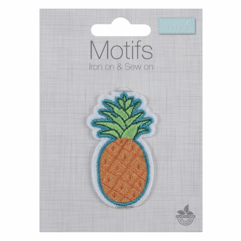 Pineapple- Iron -On & Sew-On Patch Pineapple