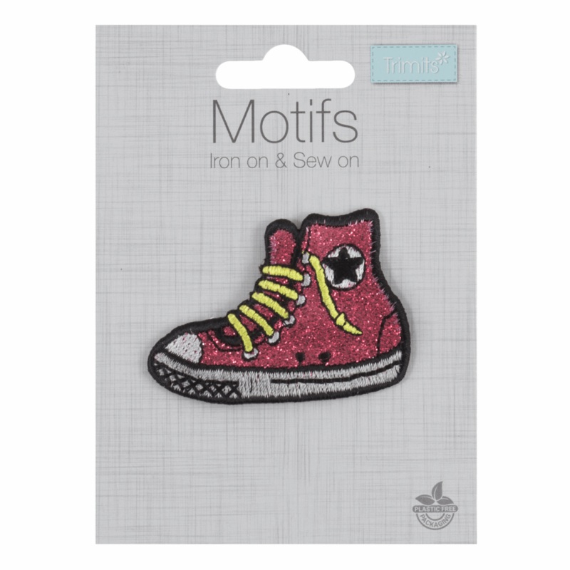 Plimsoll Glittered – Iron -On & Sew-On Patch Plimsoll