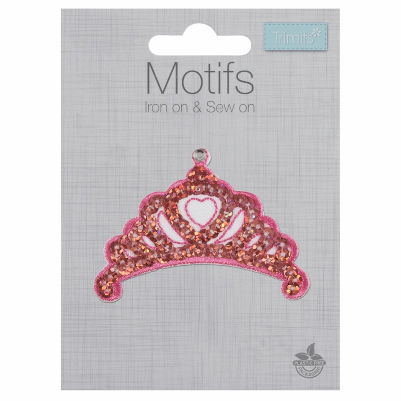 Princess Tiara  – Iron -On & Sew-On Patch Tiara