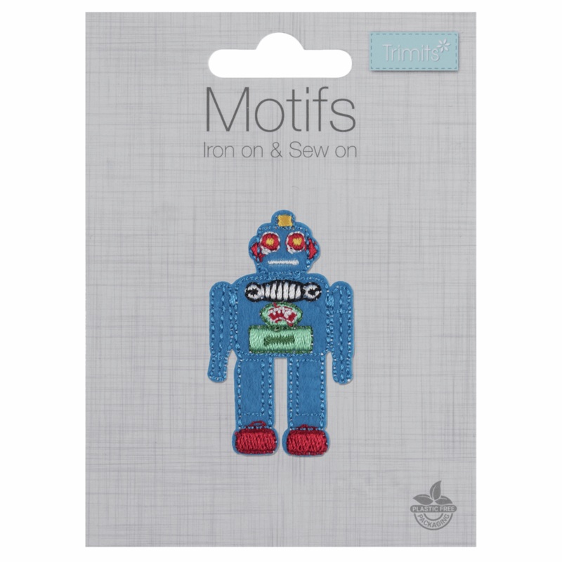 Robot – Iron -On & Sew-On Patch Robot