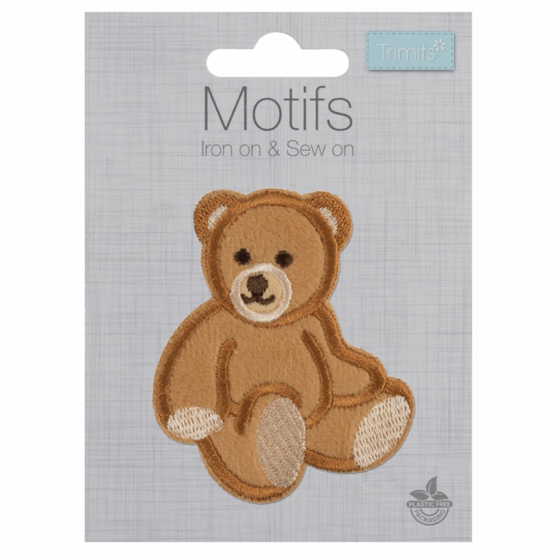 Teddy Bear – Iron -On & Sew-On Patch Teddy Bear