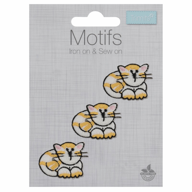 Three Cats – Iron -On & Sew-On Patch Three Cats