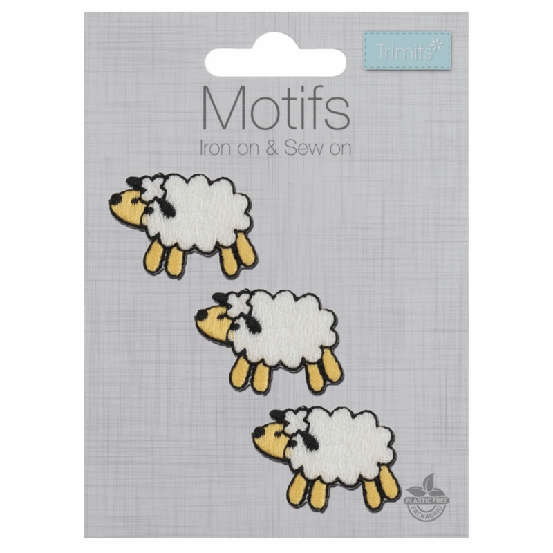 Three Sheep – Iron -On & Sew-On Patch Three Sheep