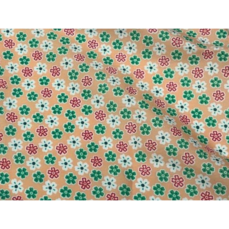 3 Metres for the Price of 2 –  Discount Fabric Bundle – Peach Floral