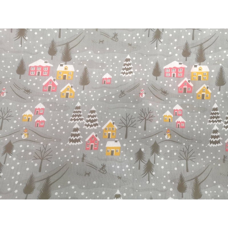 Christmas Valley – Poly/Cotton Print Green