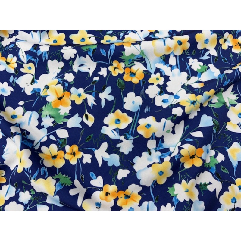 Garden Bloom – Printed Peachskin Fabric