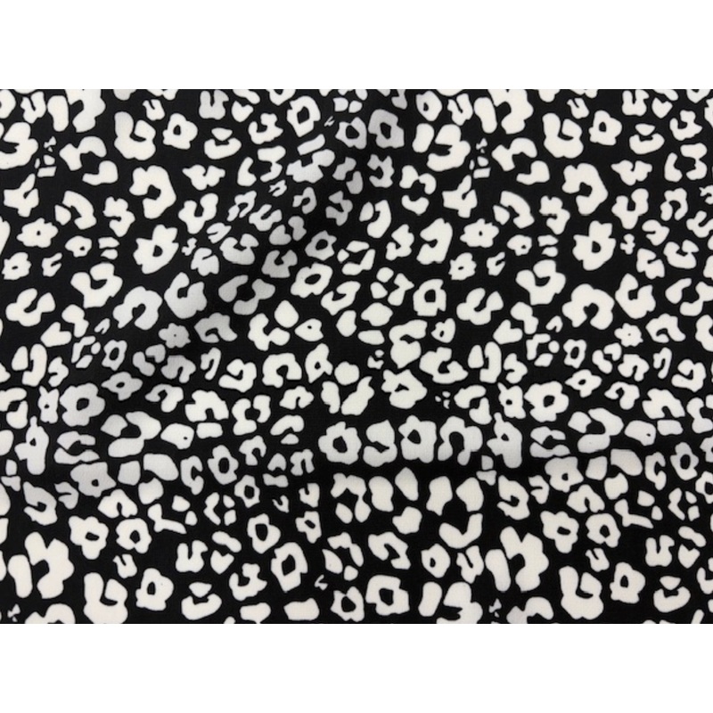 Mono Flower Print – Printed Crepe Special