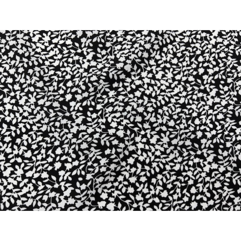 Mono Leaves Print – Printed Crepe Special