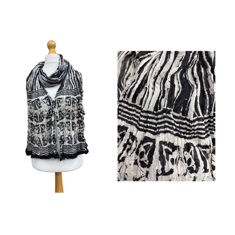 Mono Scarf Design 24- Printed Cotton Scarf Multicolor