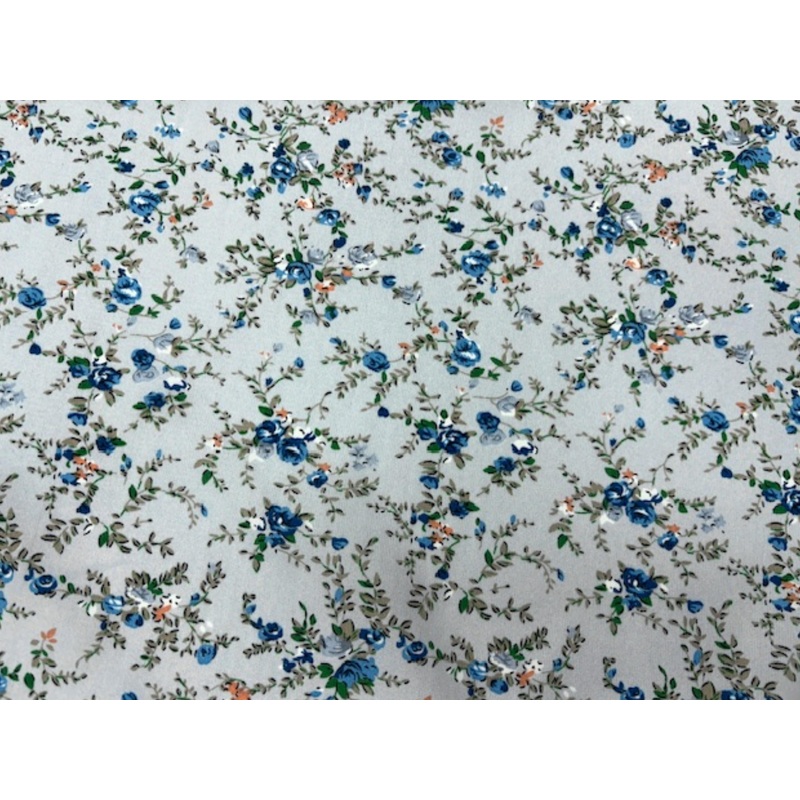 Pale Blue Vine – Printed Crepe Special