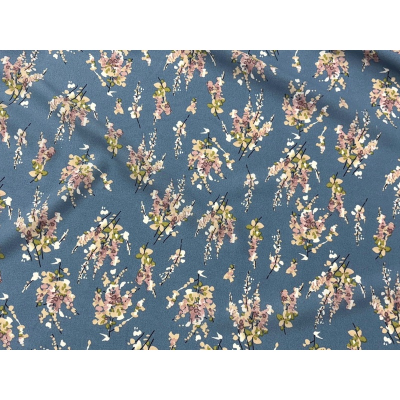 Powder Blue Bouquet – Printed Crepe Special