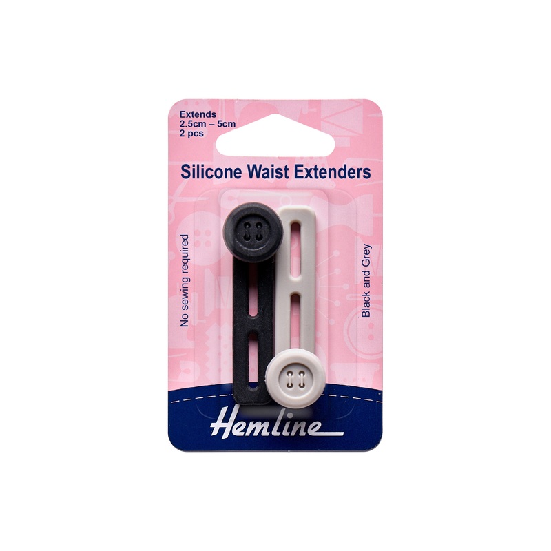 Waist Extenders: Silicone: 2.5-5cm: 2 Pieces