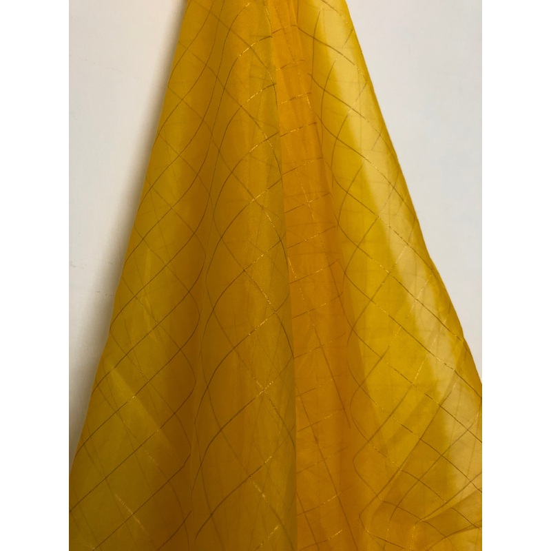 Zari checks organza fabric 60 cms