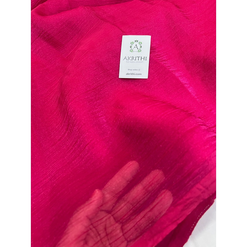 Crush tissue chiffon fabric