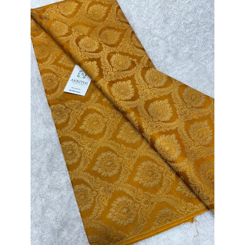 Pure katan Banarasi brocade fabric 1.5 metres