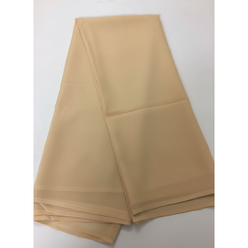 Pure silk platinum chiffon saree without blouse